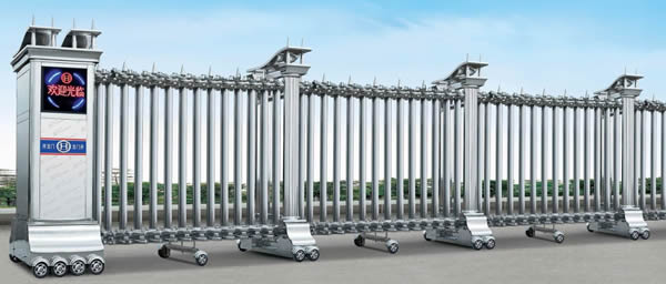 不銹鋼電動伸縮門3