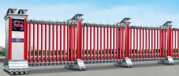 不銹鋼電動(dòng)伸縮門(mén)17