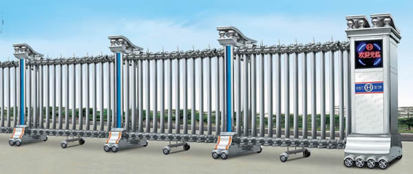 不銹鋼電動伸縮門18